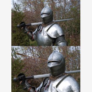 Chevalier Knight Flèche Armure Casque Helmet